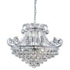 Bloomsbury 6 Light Chandelier In Chrome And Clear Crystal