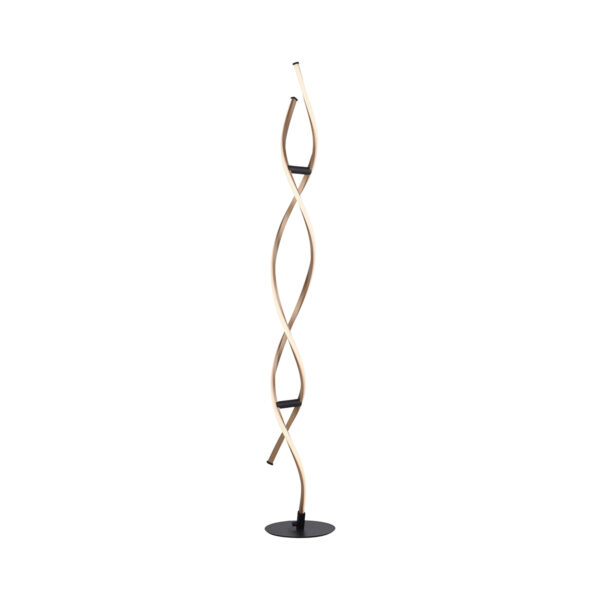 Design floor lamp gold incl. LED dimmable - Zina