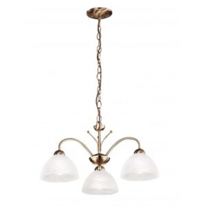 Milanese 3 Arm Antique Brass Ceiling Light