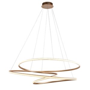 Salina Small Metal Pendant Ceiling Light In Gold