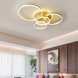 2/3.5 ft Circles Ceiling Light with LED Dimmable/Non-Dimmable