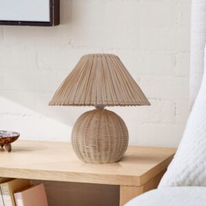 Lightsin Eco-friendly Handwoven Rattan Table Lamp