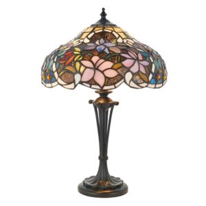 Interiors 1900 64327 Sullivan Tiffany Small Table Lamp - Height: 450mm