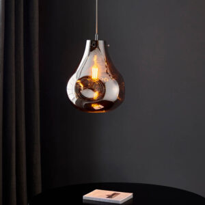 Morrison Blown Glass Pendant Ceiling Light In Chrome