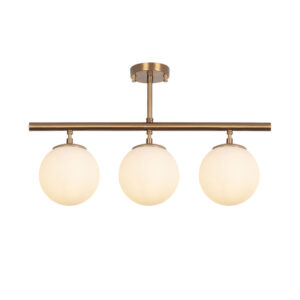 Atmaca 3 Light Metal Ceiling Light in Vintage