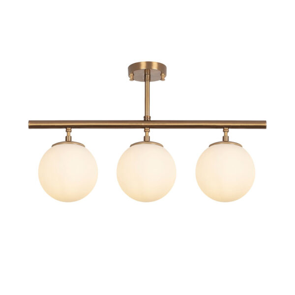Atmaca 3 Light Metal Ceiling Light in Vintage