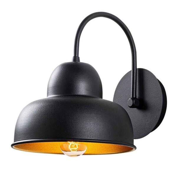 Berceste 3 Light Metal Cone-Shaped Ceiling Light in Black