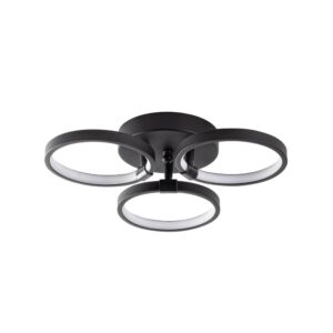 Halka Metal Ceiling Light in Black