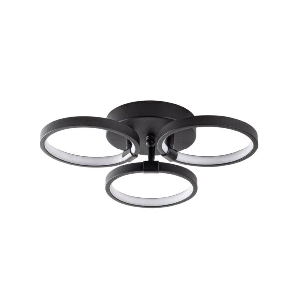 Halka Metal Ceiling Light in Black
