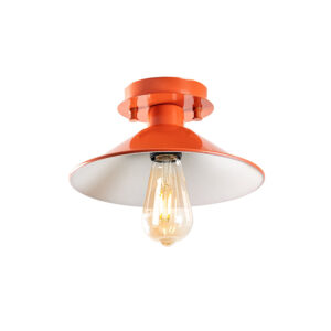 Konik Metal Ceiling Light in Orange