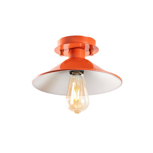 Konik Metal Ceiling Light in Orange