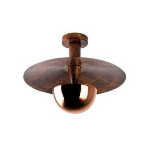 Kurt Medium Metal Ceiling Light in Copper