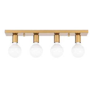Mirro 4 Light Ceiling Light in Gold