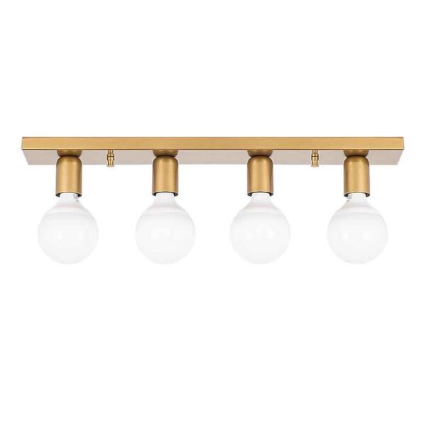 Mirro 4 Light Ceiling Light in Gold