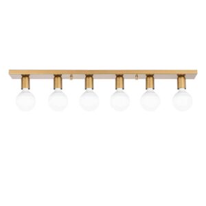 Mirro 6 Light Ceiling Light in Gold