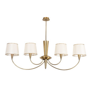Pardo 4 Light Metal Chandelier Light in Antique
