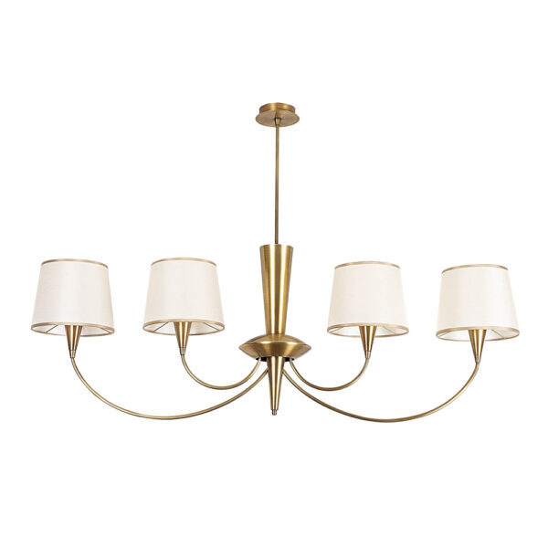 Pardo 4 Light Metal Chandelier Light in Antique