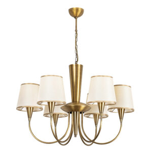 Pardo 6 Light Metal Chandelier Light in Antique