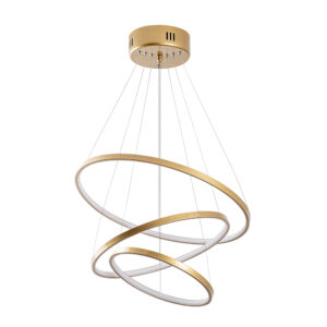 Simit Metal Chandelier Light in Gold