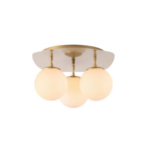 Walden 3 Light Metal Ceiling Light in Gold