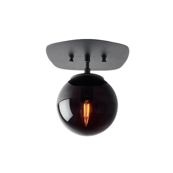 Walden Metal Ceiling Light in Black