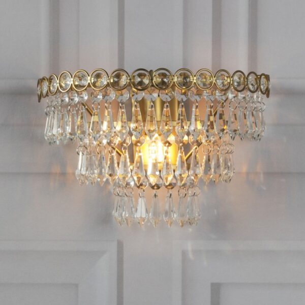 Laura Ashley Enid Wall Light In Matt Antique Brass Finish LA3756714-Q