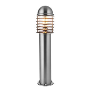 Louvre Small Floor Lamp In Brushed Steel
