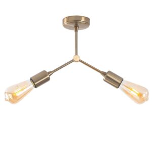 Sparrow 2 Light Metal Ceiling Light in Vintage