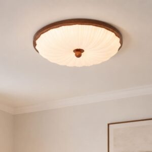 Walnut Pattern Acrylic Ceiling Light | Colour-Changing Flush Mount
