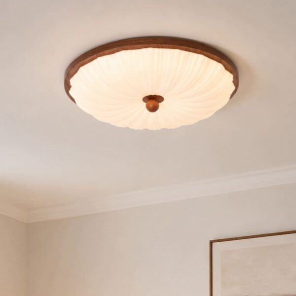 Walnut Pattern Acrylic Ceiling Light | Colour-Changing Flush Mount